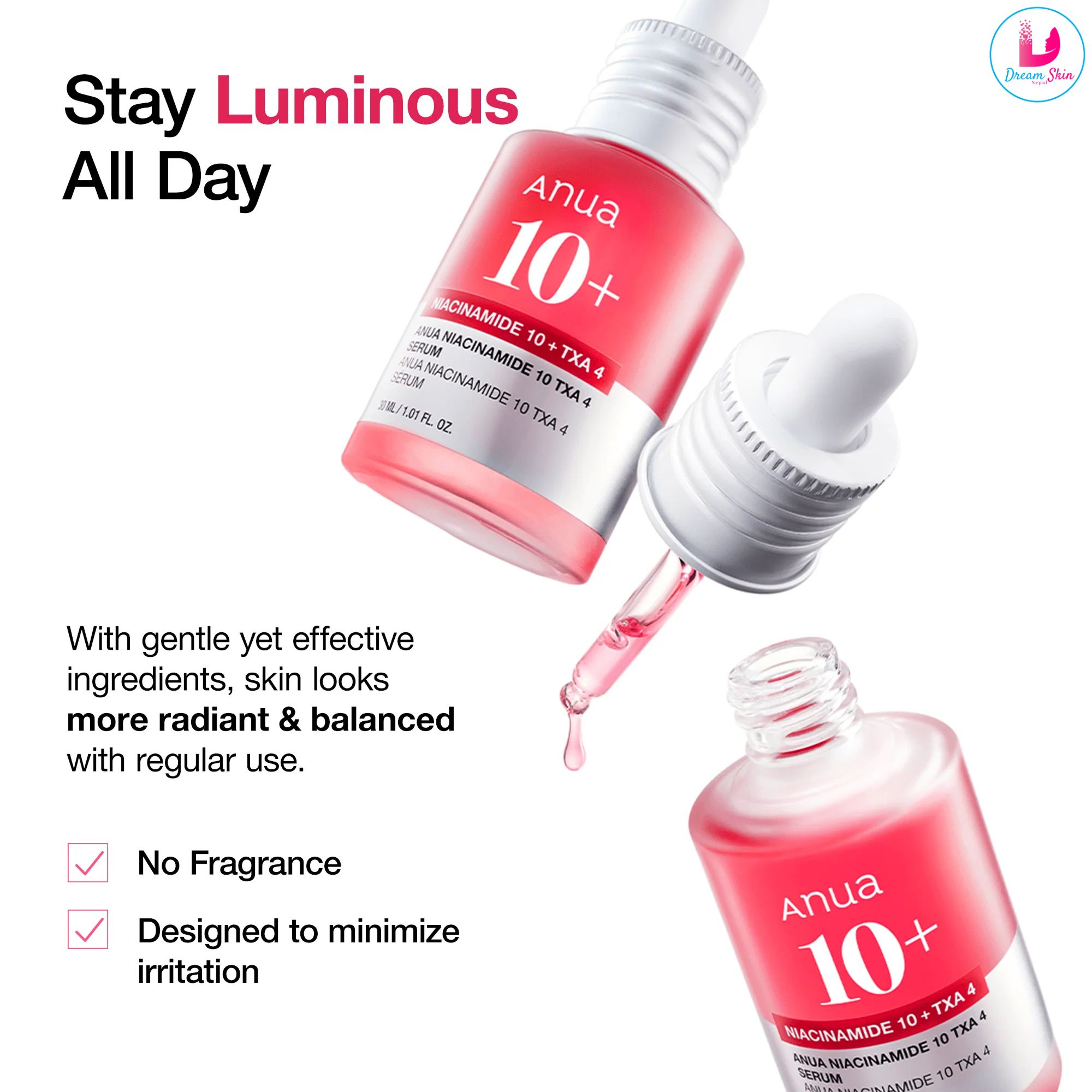 Anua Niacinamide 10%+TXN4% Dark Spot Correcting Serum (30ml)